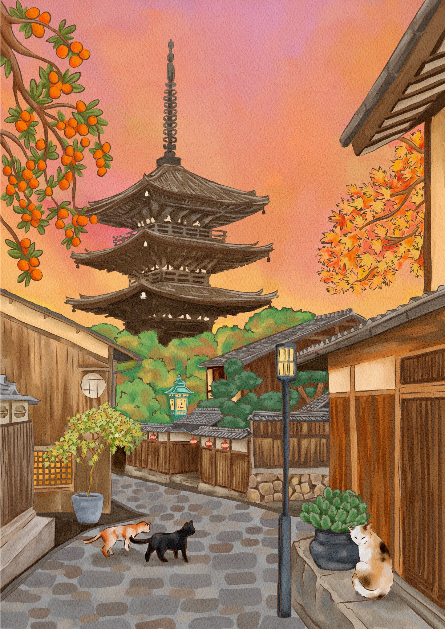 Yasaka-Dori, Kyoto, Japan