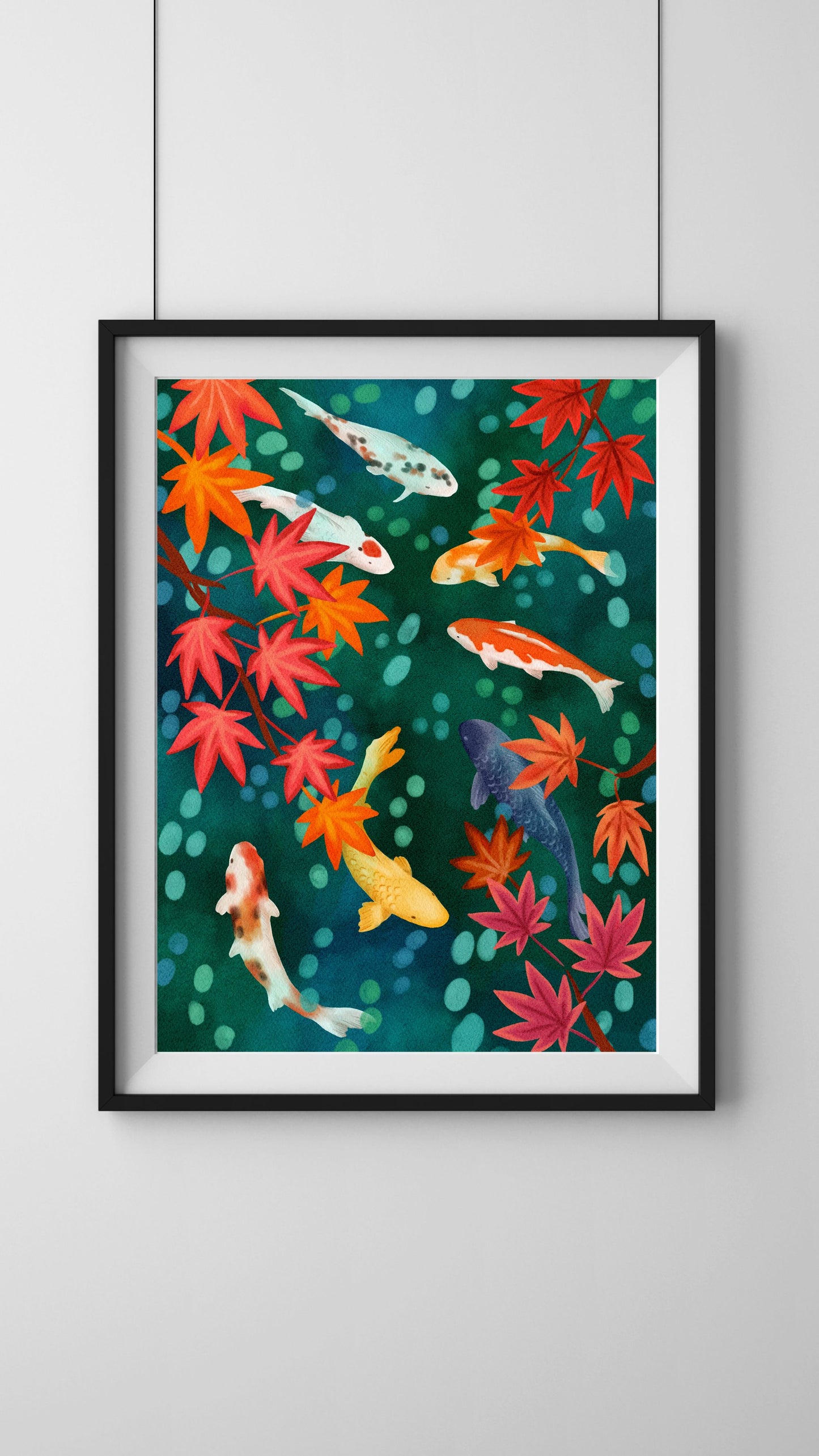 Koi pond, Japan